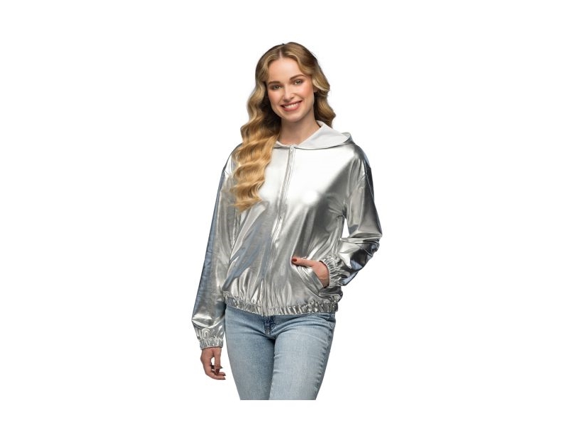 Silberne Rave-Jacke