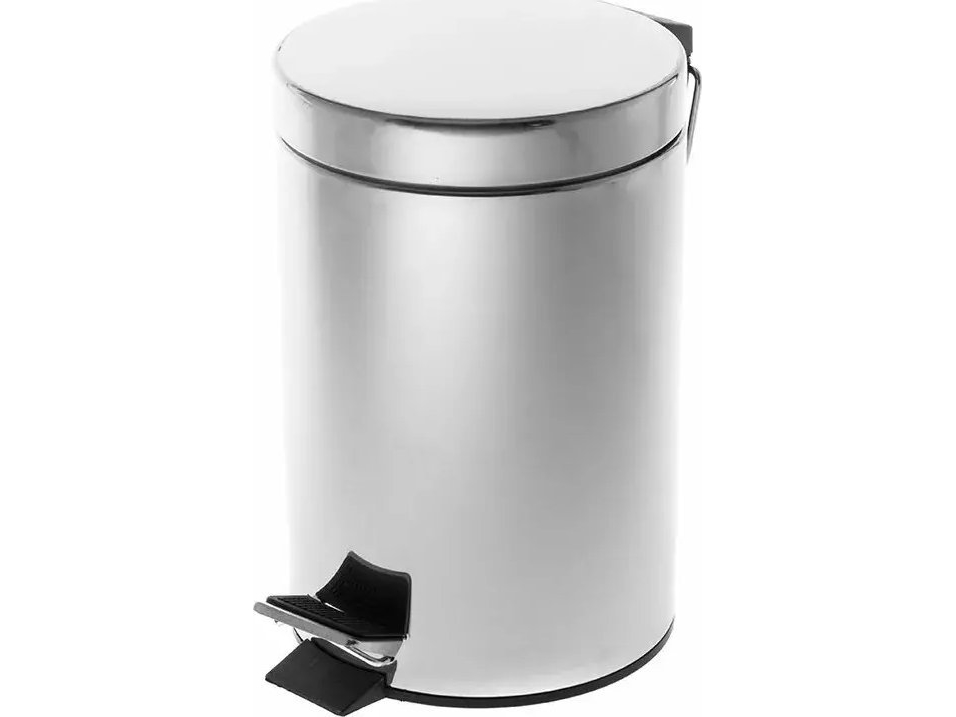 Affaldsspand Saima, Med Pedal, 3 L, Sølv