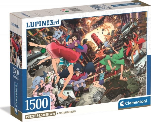 Clementoni Puzzle Kompakt Lupin Iii 1500 Elemente (31749)