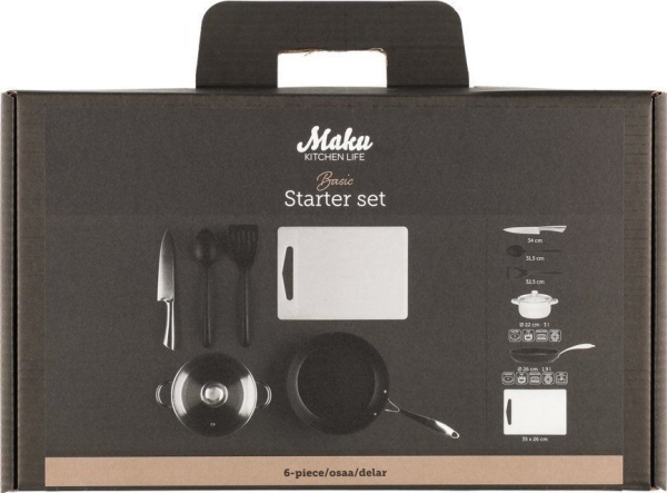 Maku Kitchen Life Starter Set Basic 6-Tlg.