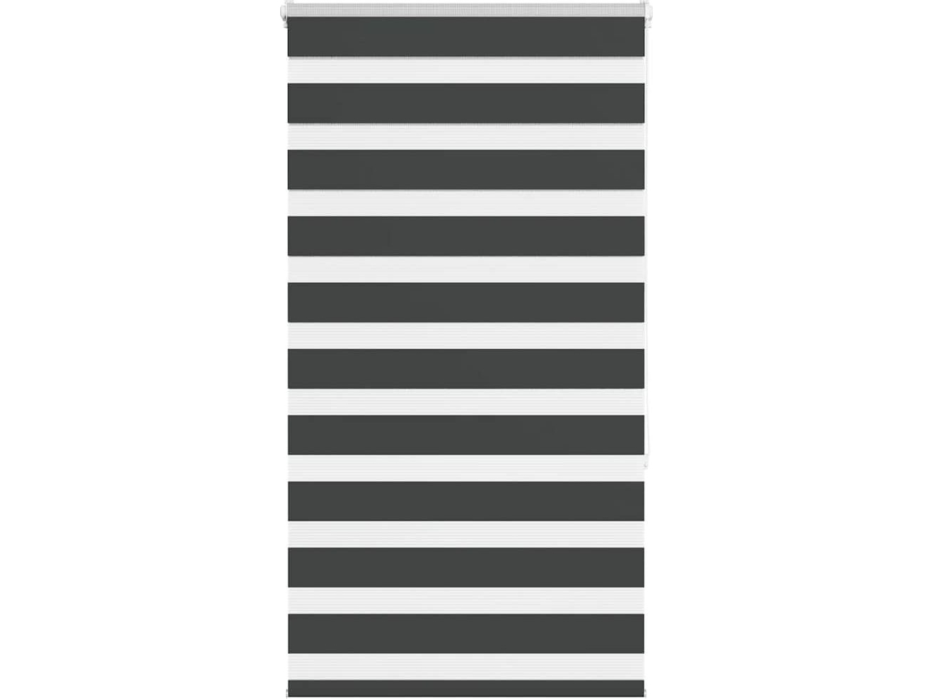 Rullaverho zebra, musta, kankaan leveys 80,9 cm, polyesteri