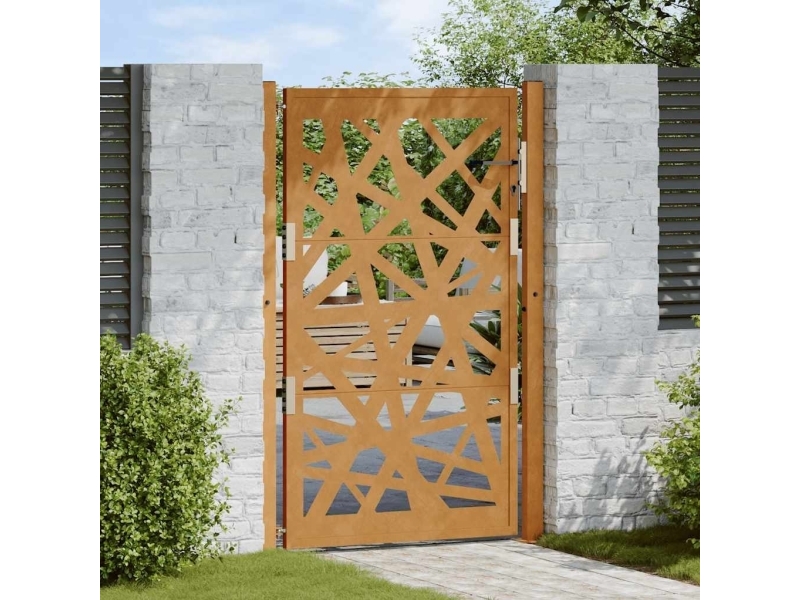 Puutarhaportti 105x155 cm Ruostumatonta terästä Kevytrakenteinen