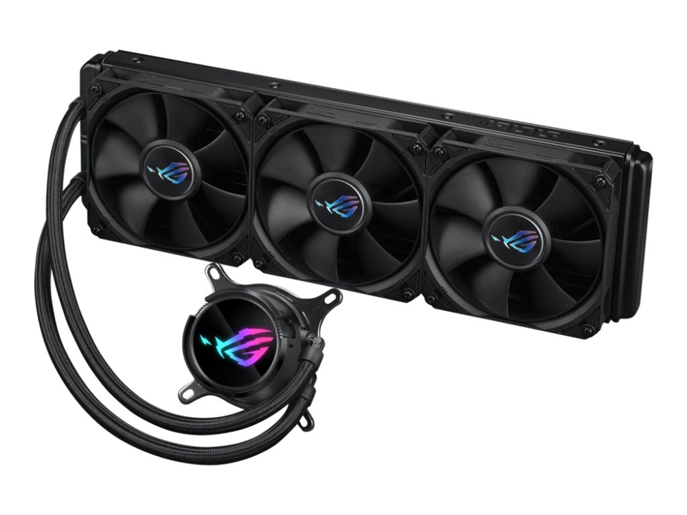 Asus Rog Strix Lc Iii 360, Flüssigkeitskühlung, 12 Cm, Schwarz