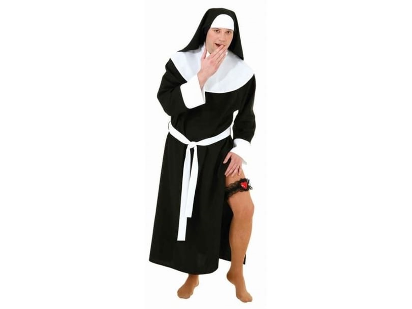 Sexy Nonne Kostüm, Männlich
