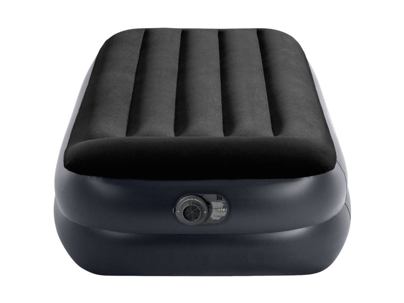 Intex DuraBeam+ Pillow Rest Raised, Enkelmadras, Rektandel, Indendørs & udendørs, Indbygget luftpumpe