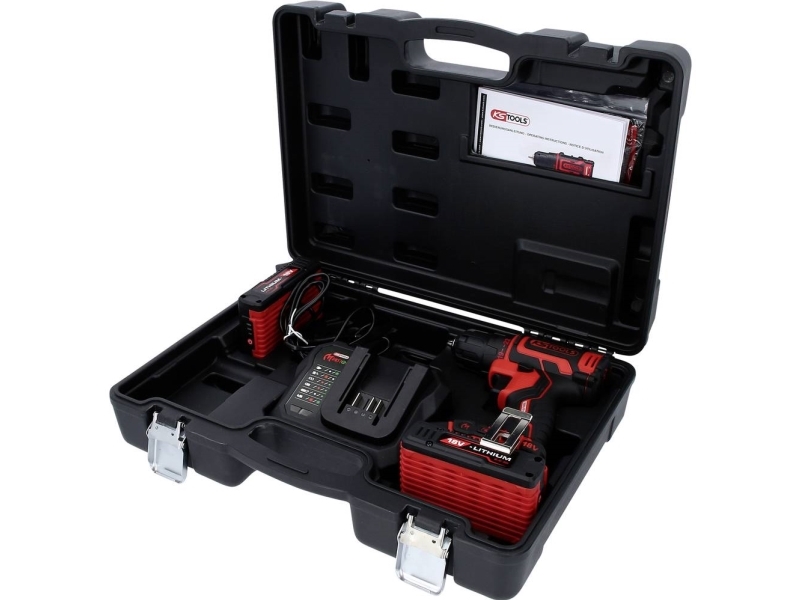 Ks Tools 515.6400 Batteri Boremaskine 18 V 2 Ah Litium