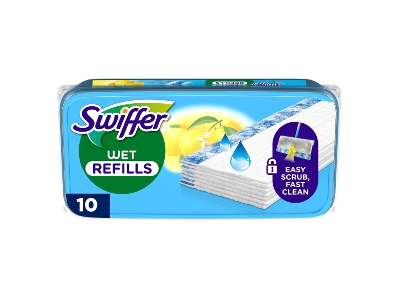 Gulvvaskekluter, 10 stk, fuktige, sitrusduftende