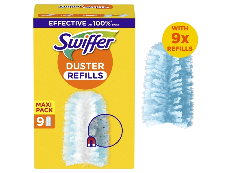 Swiffer Duster Refills Støvkontrolklude Mikrofiber 9 Stk (8700216676793)