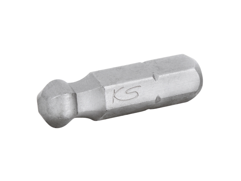 Ks Tools 1/4" Classic Bit Innensechskant, 25Mm, Kugelkopf, 2,5Mm, 5Er Pack (911.3701)