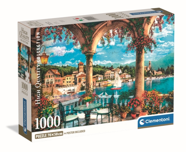Clementoni 1000 St. Cb Hqc Balkon Mit Blick Auf Den Comer See, 14 År