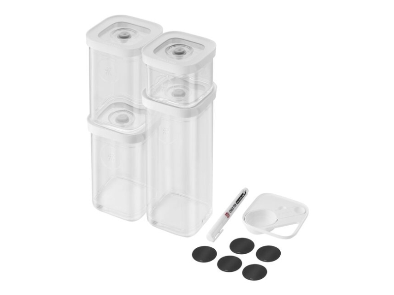 Zwilling Fresh & Save Cube Aufbewahrungsset, S / 6-Teilig, Transparent-Weiß