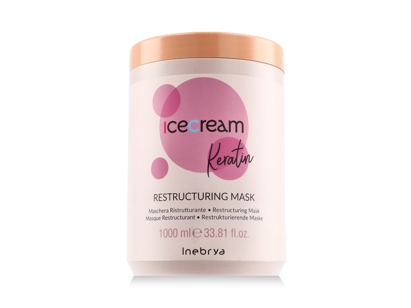 Inebrya Ice Cream Keratin Restructuring Mask 1000 ml | Hårvårdsmärken - E-J - Ibrya | GameStuff