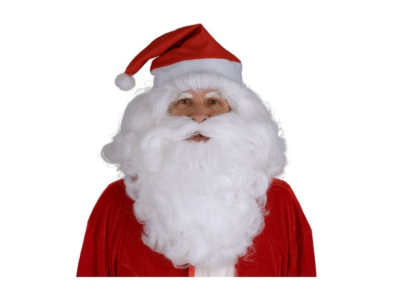 Weihnachtsmann-Perücke Und Bart