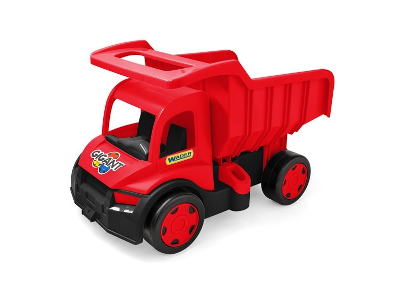 Giant dump truck red