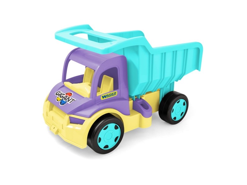 Giant dump truck purple turquoise