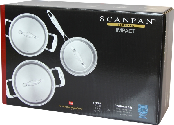 Scanpan 1,8 L - 2,5 L - 3,2 L Grydesæt - Impact