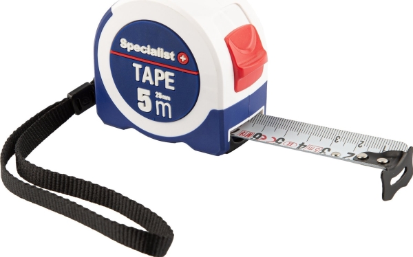 SPECIALIST+ ruletė TAPETTI 5 m, 25 mm
