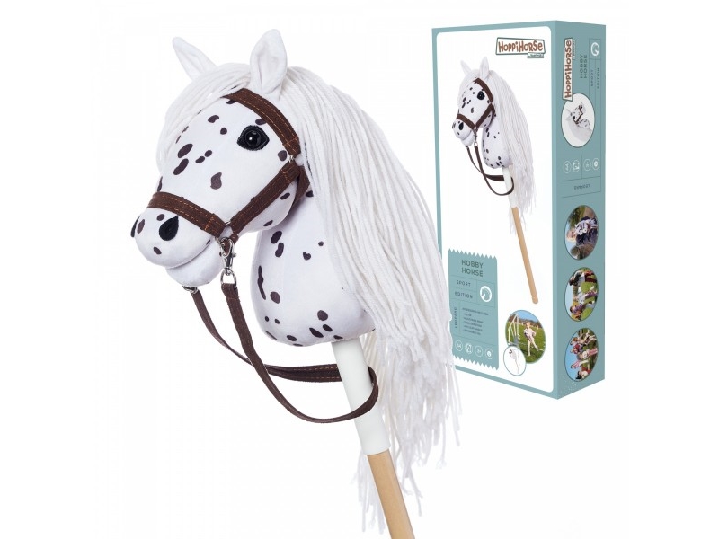 Tootiny Steckenpferd Hobby Horse A4 Leopard - Weiß