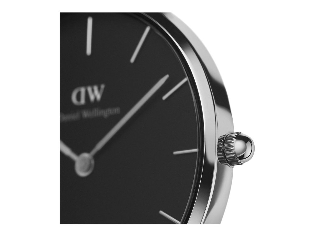 Daniel Wellington Classic Petite Sterling - Armbåndsur - Kvarts - Analog - Sølv - Sort