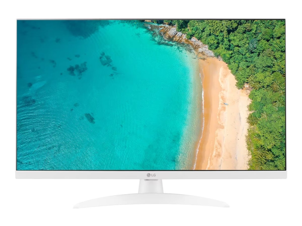 LG 27TQ615S-WZ - LED-skærm med TV-tuner - Smart - 27 - 1920 x 1080 Full HD (1080p) - IPS - 250 cd/m² - 1000:1 - 14 ms - 2xHDMI - højtalere