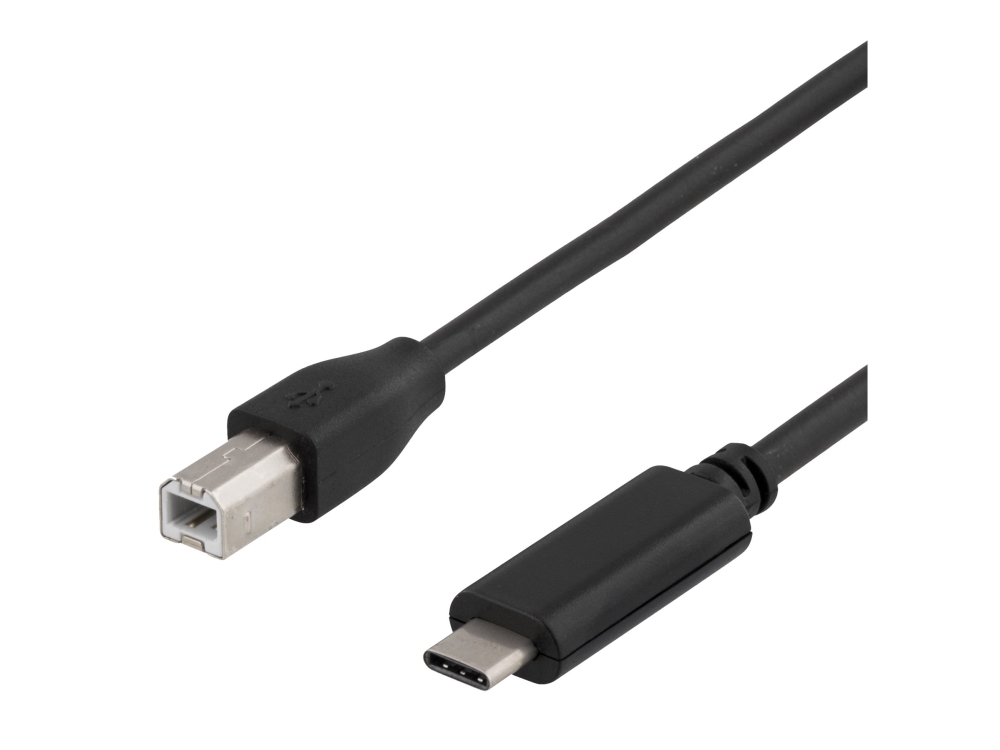 Deltaco - Usb-Kabel - Usb Typ B (Han) Bis Usb-C (Han) - Usb 2.0 - 1 M - Sort