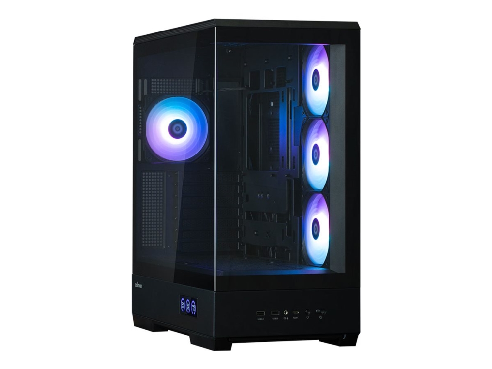 Zalman P50 DS Black, ARGB tuuletin x4