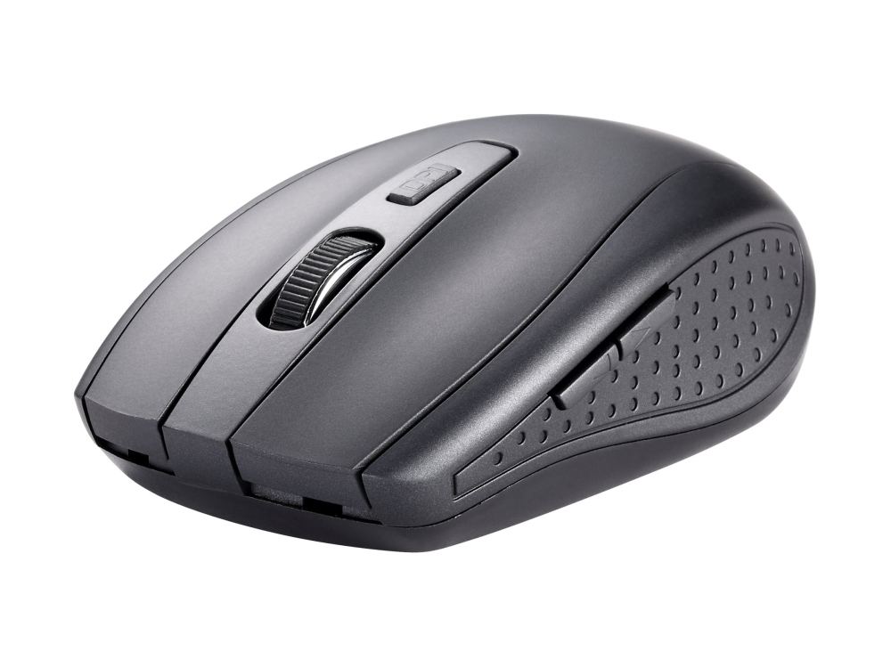 Deltaco Ms-809 - Mus - Stille, 1600 Dpi - 6 Knapper - Trådløs - 2.4 Ghz - Trådløs Modtager (Usb) - Sort - Hængeboks