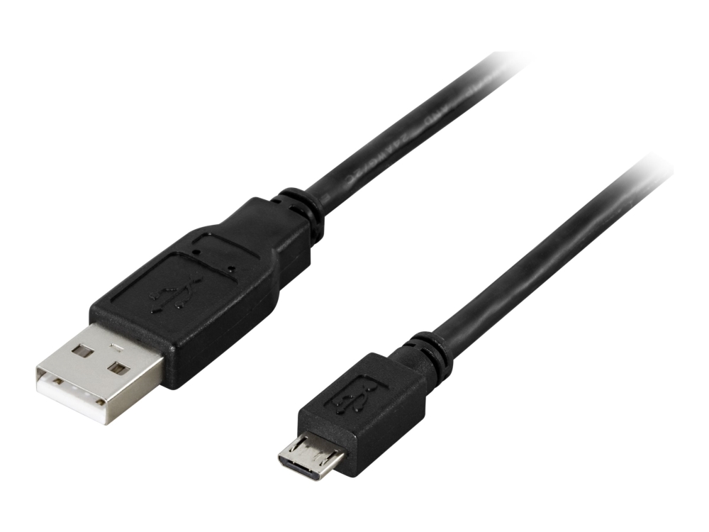 Deltaco Usb-299S - Usb-Kabel - Usb (Han) Til Micro-Usb Typ B (Han) - Usb 2.0 - 25 Cm - Sortieren