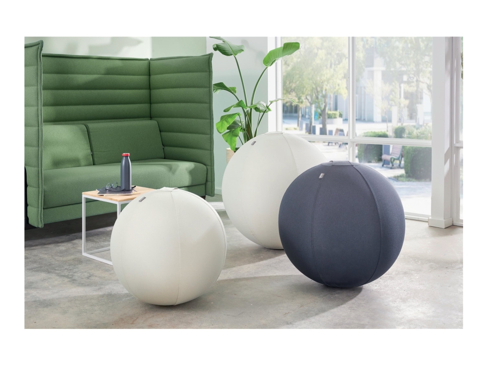 Leitz Ergo Active balancebold med stopfunktion 55 cm Grå
