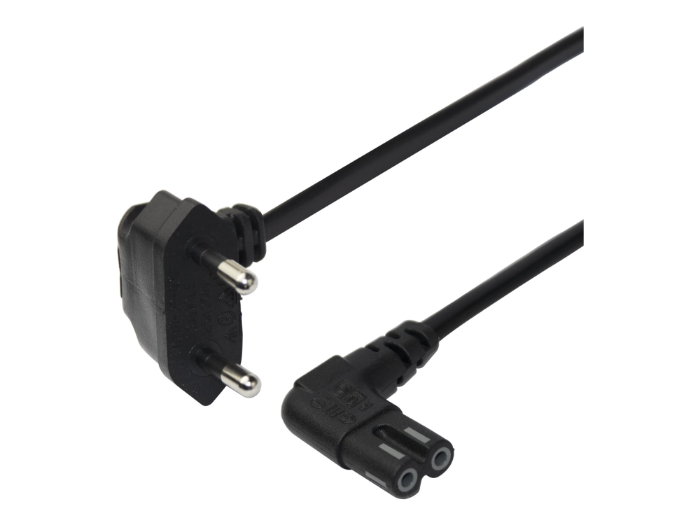 Deltaco Deltaco Netzkabel Cee 7/16 - C7, 1,5M, Schwarz
