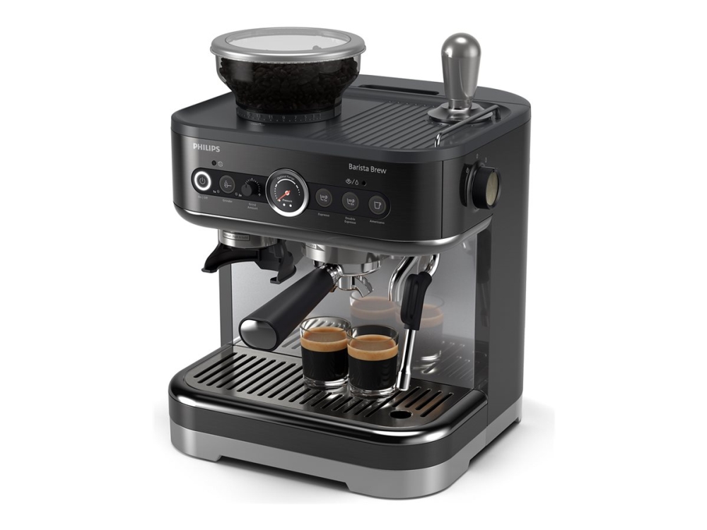 Philips Barista Brew, Espressomaschine, 2,3 L, Eingebautes Mahlwerk, 1350 W, Schwarz