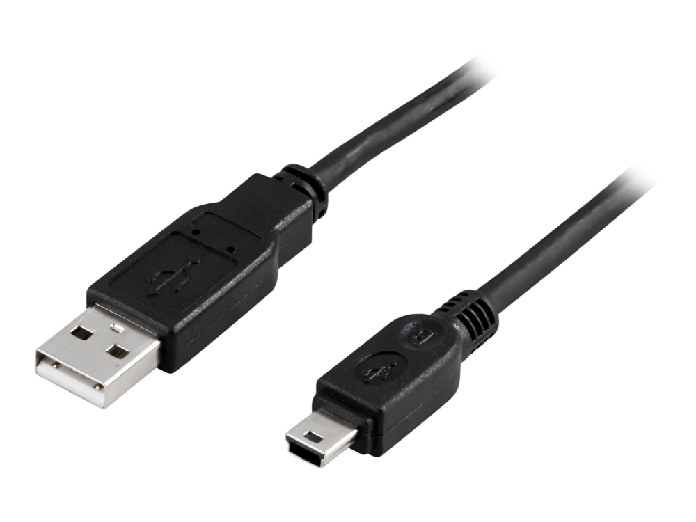 Deltaco Usb-23S Usb-Kabel Usb-A Auf Mini-B 0,5 M Usb 2.0, Schwarz