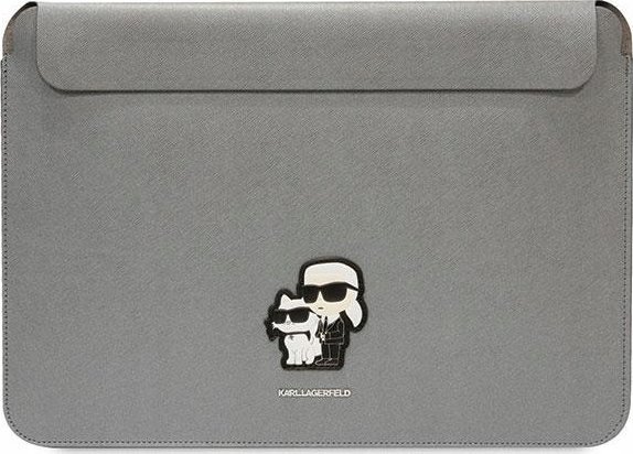 Karl Lagerfeld Ærme Klcs16sakcpmg 16" Sølv/Sølv Saffiano Karl&Amp Choupette