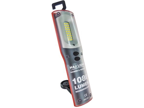 HAJ LIGHT genopladelig inspektionslygte 1200 lumen + toplys på 250 lumen med dæmpbart frontlys 1200/ | Belysning - Annan belysning - Ficklampa | GameStuff