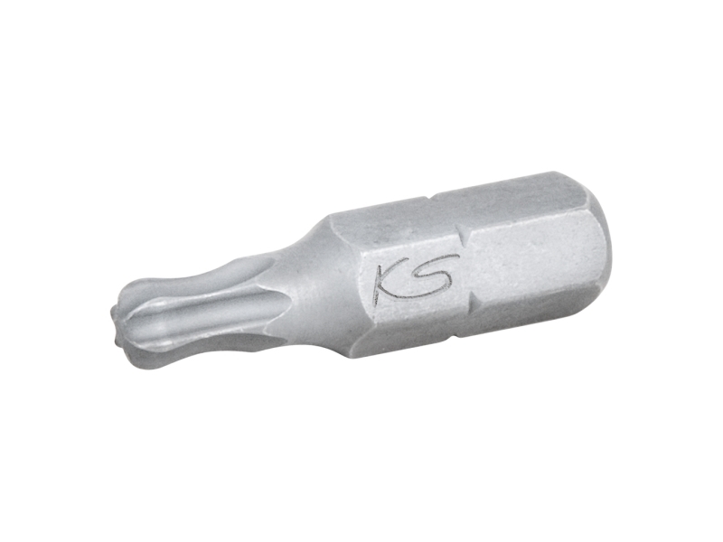 Ks Tools 911.3398, Nikkel, Din 3126, Iso 1173 - C 6,3, 25 Mm, 40 G, 25,4 / 4 Mm (1 / 4"), Sekskantet