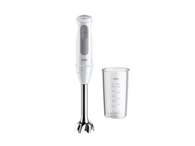Braun MultiQuick 5 MQ 50001 M, Stavmixer, 1,2 m, 1000 W, Grå, Vit | Köksapparater - Köksmaskiner - Stavmixer | GameStuff