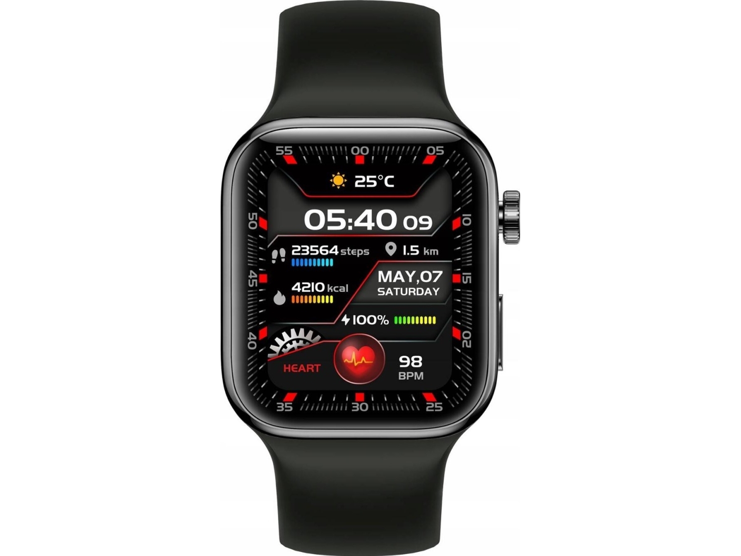 Smartwatch Yaxo Tampa Czarny (Yax-We-Sw-001)