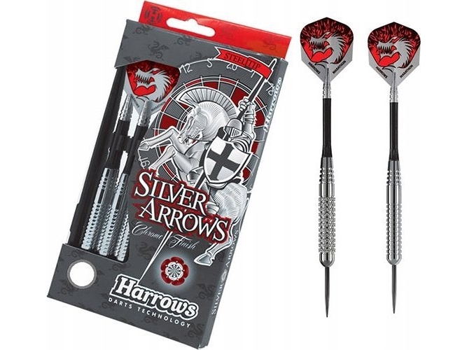 Harrows Harrows Rzutki Steeltip Silver Arrows 18 G