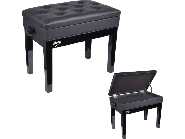 V-TONE V-TONE Bench 2 BK klaverbænk med opbevaringsrum SORT