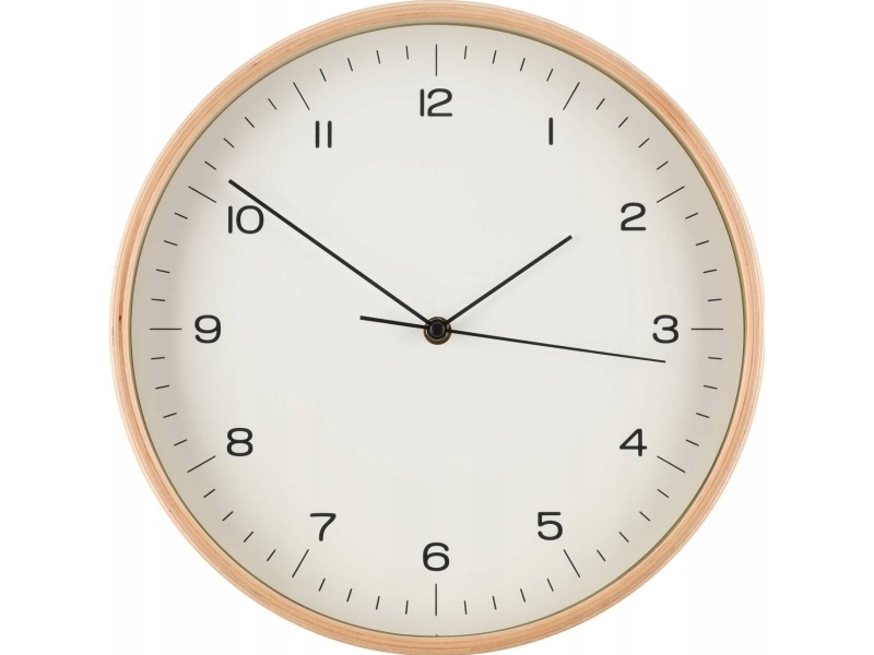 Väggklocka i plywood, Ø 31 cm | Möbler - Tillbehör - Väggklockor | GameStuff