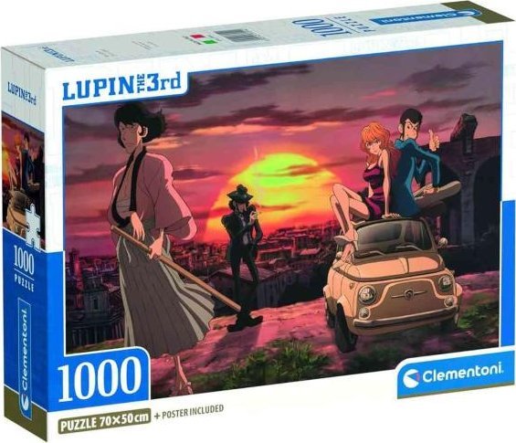 Clementoni Puzzle Kompakt Lupin Iii 1000 Elemente (37054)