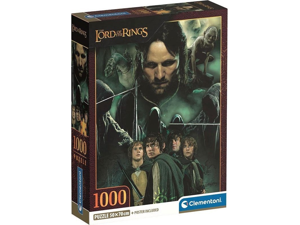 Ringenes Herre Puslespil - High Quality - 1000 Brikker - Clementoni