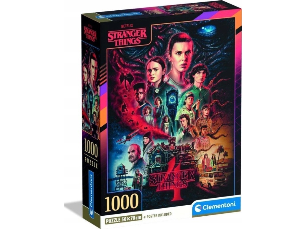 Clementoni puslespil Compact Stranger Things 1000 brikker (39980)