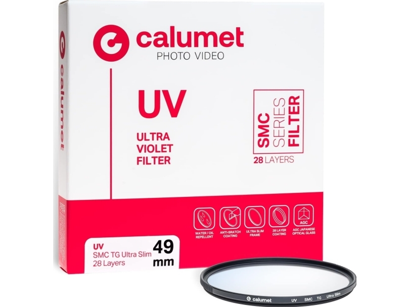 Calumet Filtr Uv Smc Tg 49 Mm Ultra Slim 28 Lagen