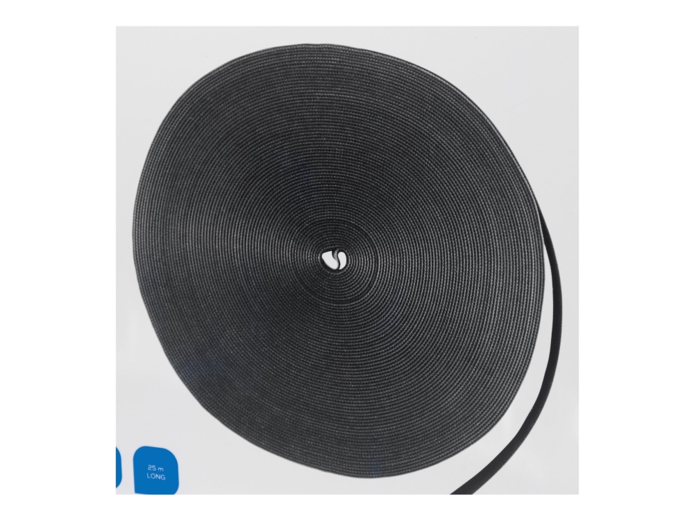 DELTACO CM1025S - Kabelbinderrulle - 25 m - sort | Rutter och fästanordningar - Kabelbuntar | GameStuff