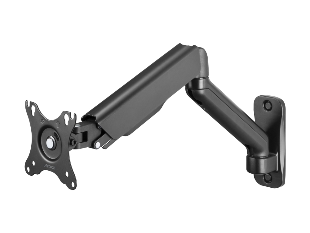 DELTACO Office ARM-0360 - Monteringssats (gasfjäder, vridbar arm) - för LCD-display - stål, plast, aluminium - mattsvart - skärmstorlek: 17-32 - väggmonterbar | TV, Ljud & Bild - TV & Hemmabio - TV-montering | GameStuff