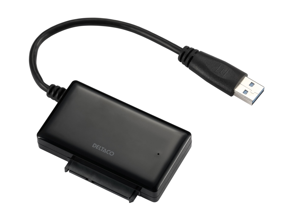 DELTACO USB3-SATA6G3 - Kontrollerkort - 2.5, 3.5 - SATA 6Gb/s - USB 3.0 - svart | Datortillbehör - Styrenheter - IO-kort | GameStuff
