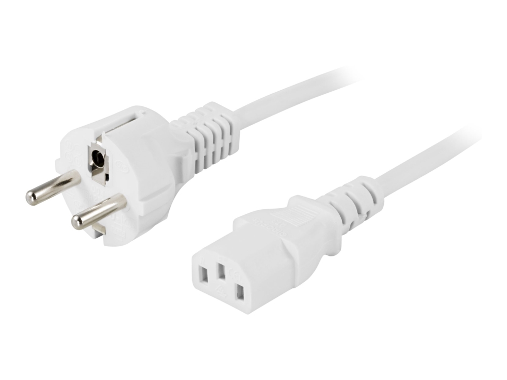 Gerätekabel Pc & Wand Gerade Cee 7/7 & Iec C13 1 M Weiß
