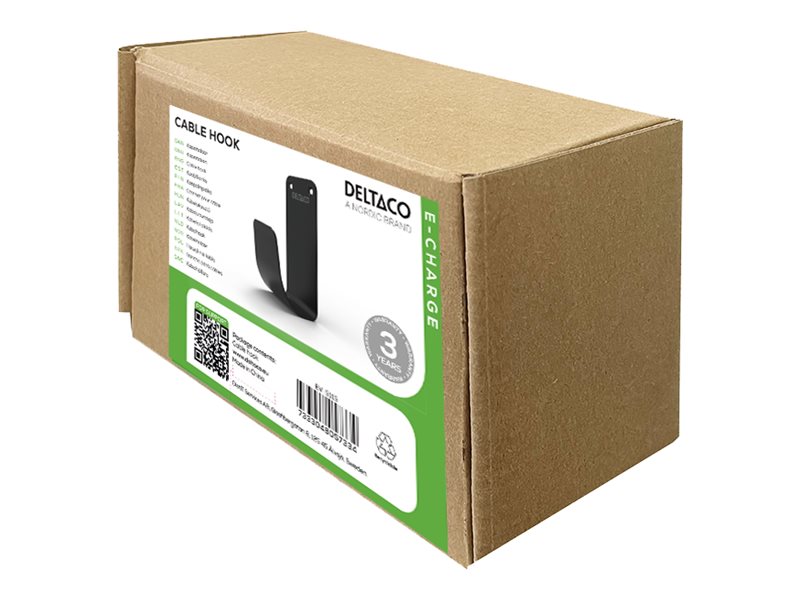 Deltaco E-Charge Holder Til Ladekabel - Sort