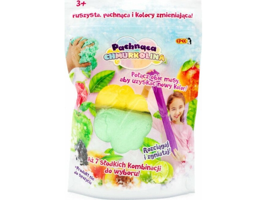Plastikduftende Cloudcucolin 1 Pakke, Serie 4, Mix Farver (2X30g) Grøn+Gul (Lime)